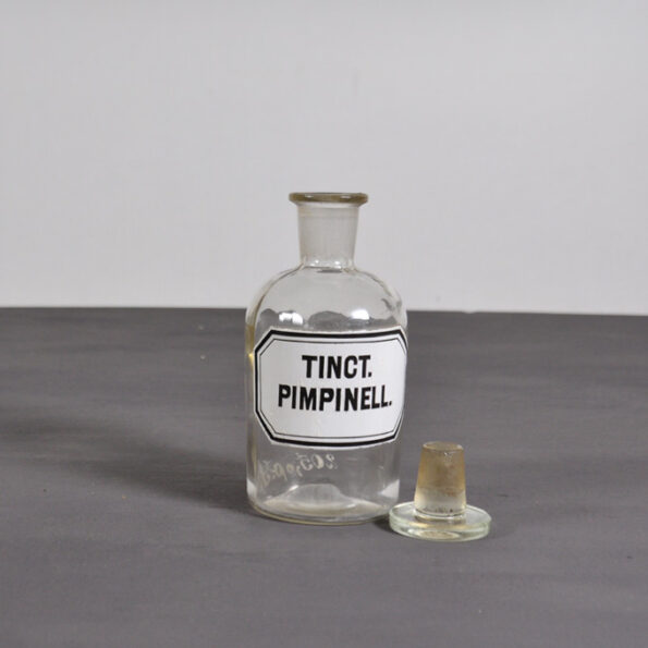 Apothekerglas 250 ml antik Tinct. Pimpinell