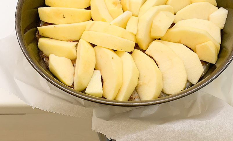 Super-saftige Apfel-Tarte Apfelboden
