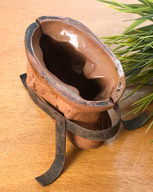 Osterlamm mittelgroß Ton Backform um 1900