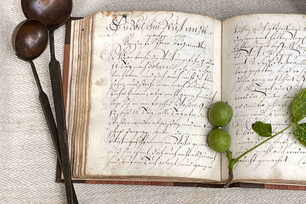kochbuch-historisch-1750-handgeschrieben