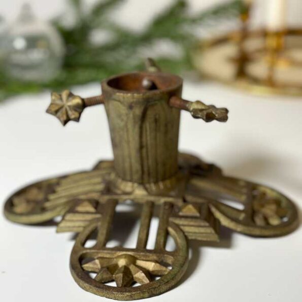 Christbaumständer, Weihnachtständer original Art Deco gut erhalten Gußeisen